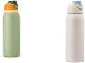 40 Oz Insulated Stainless Steel Water Bottles Set of 2 F8407