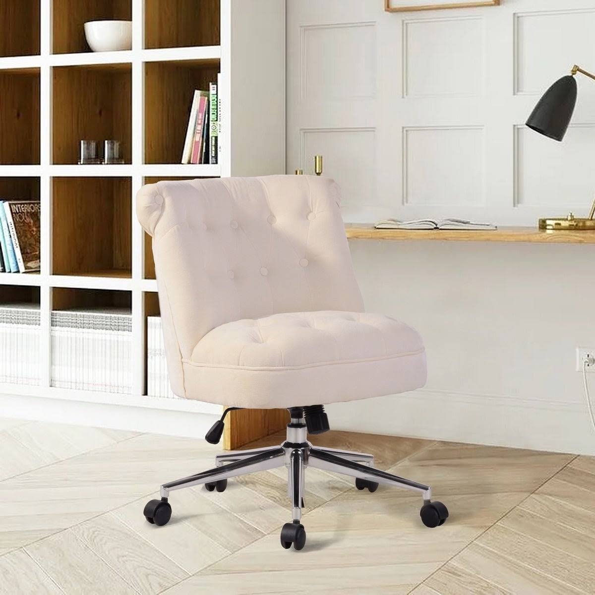 Blue Velvet Upholstered Task Chair K40481