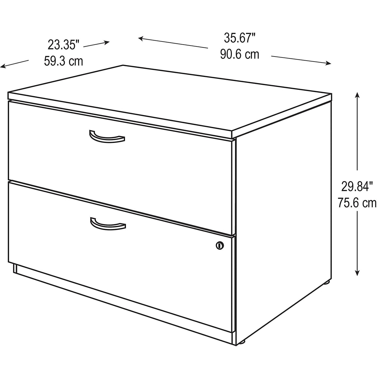 2 Drawer Lateral File Cabinet C54294