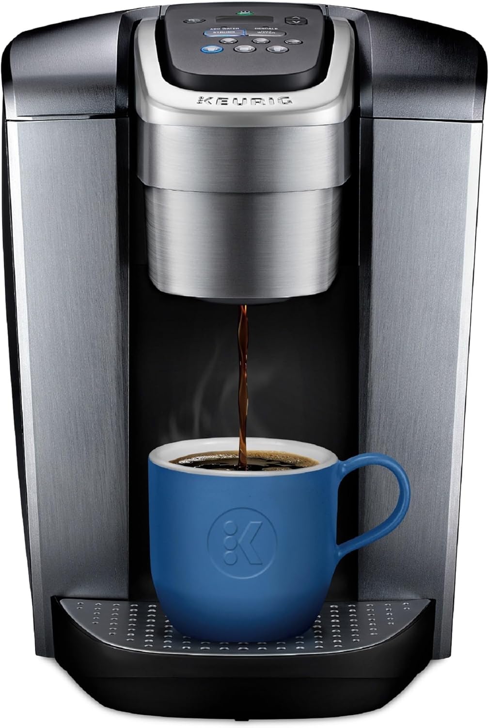 0.6 Cubic Foot 600W Microwave with 6 Power Levels Bundle with Single-Serve K-Cup Pod Coffee Maker W358942