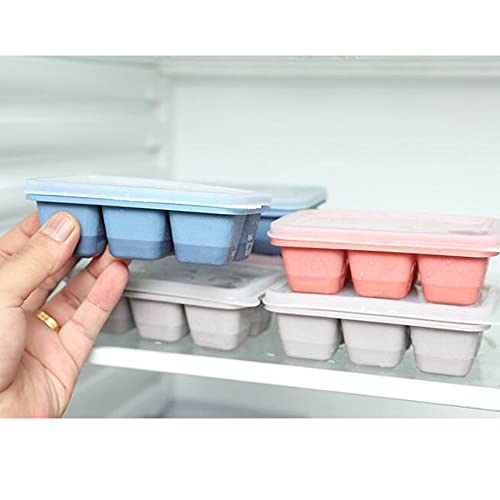 3 Pack Mini Ice Cube Trays with Lid Silicone K9427