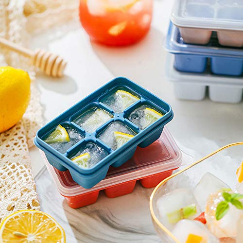 3 Pack Mini Ice Cube Trays with Lid Silicone K9427