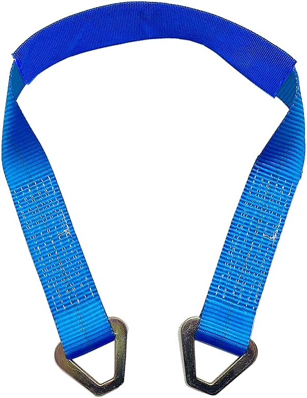 Black Motorcycle Tie Down Axle Straps with Protective Sleeve 12 PK R84731