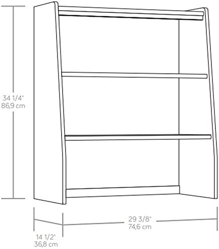 29.4 Wooden Library Hutch in Jet Acacia F129