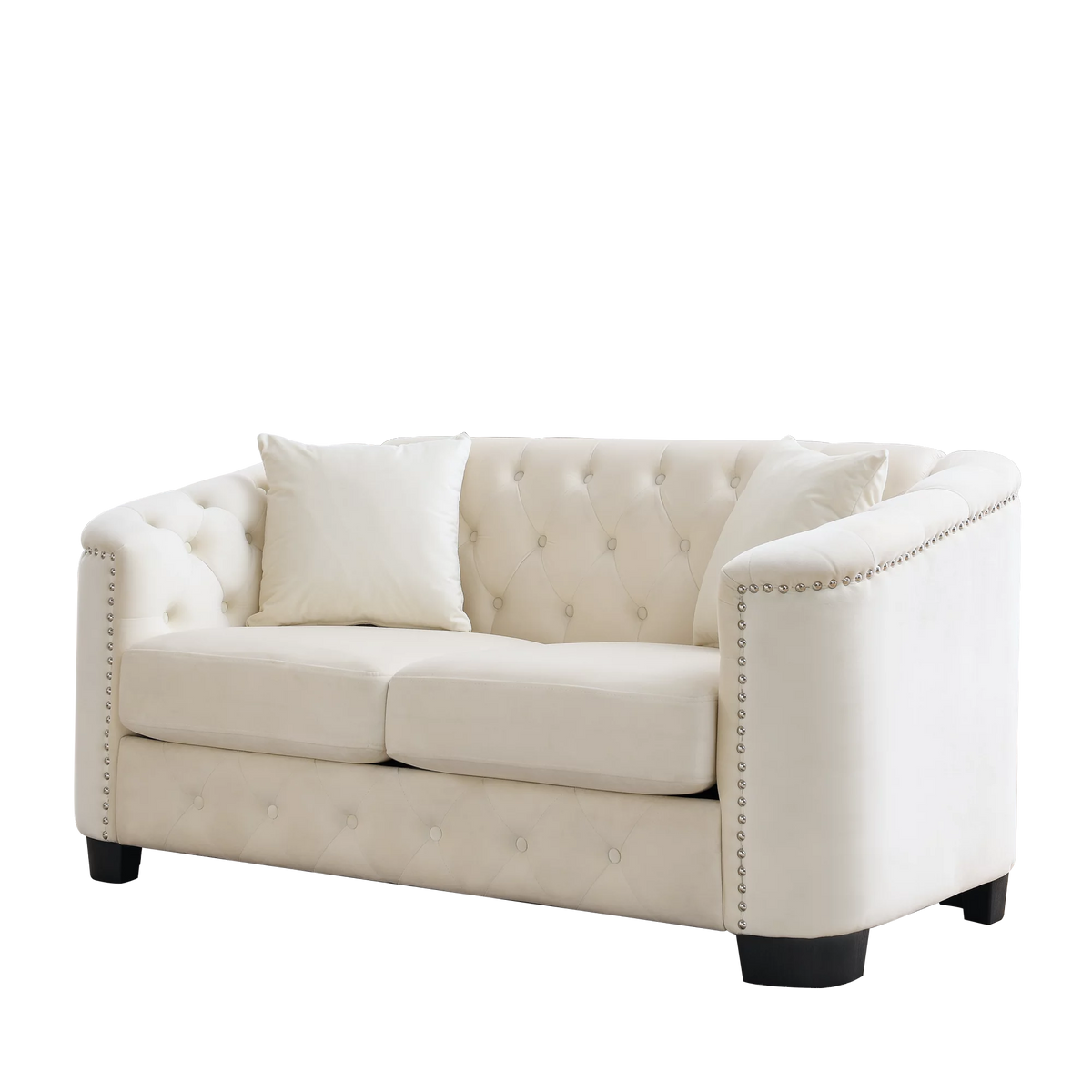 Velvet Beige 3-seater + 2-seater Combination Sofa T396621