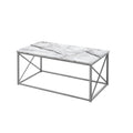 White Rectangular Coffee Table, Set of 3 F460
