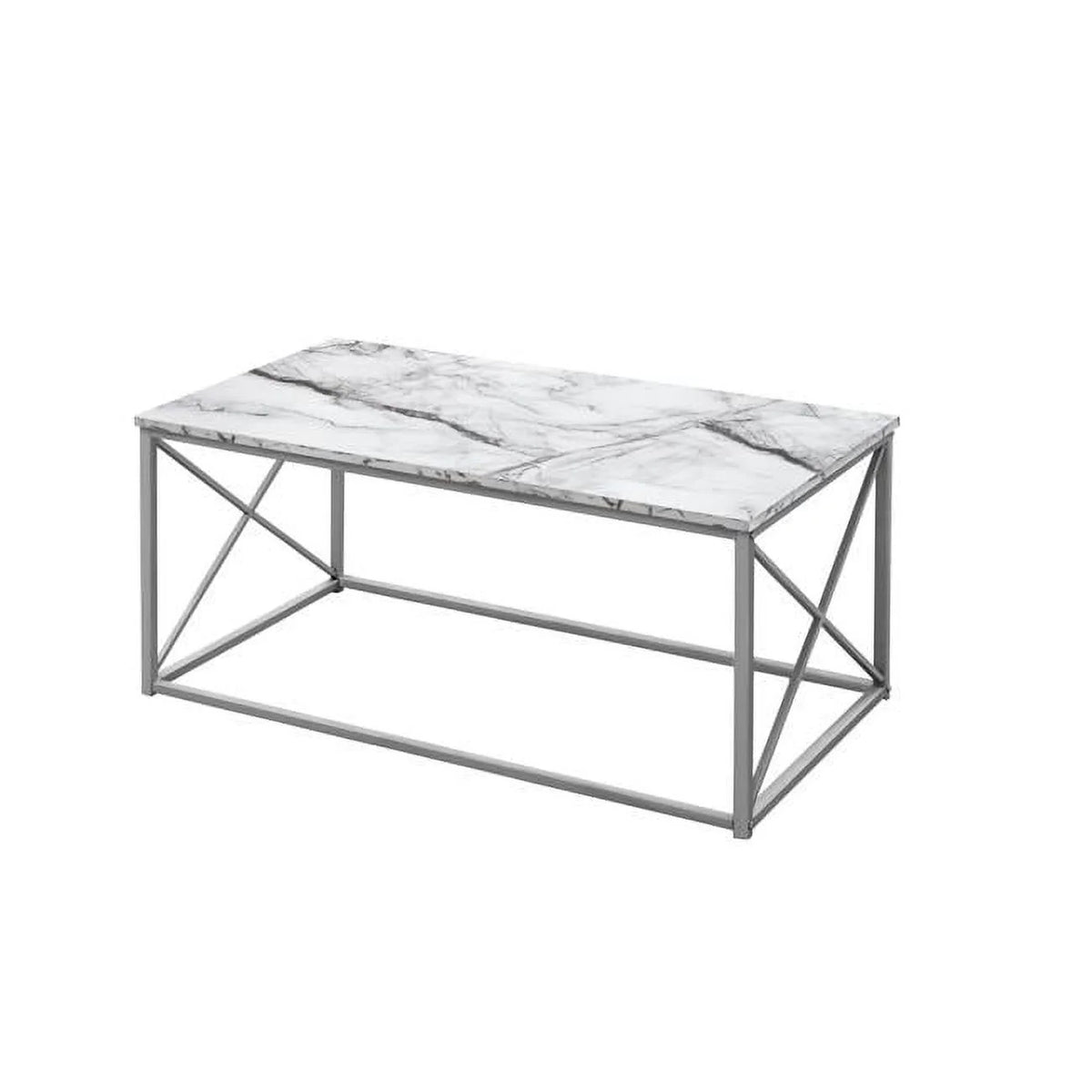 White Rectangular Coffee Table, Set of 3 F460