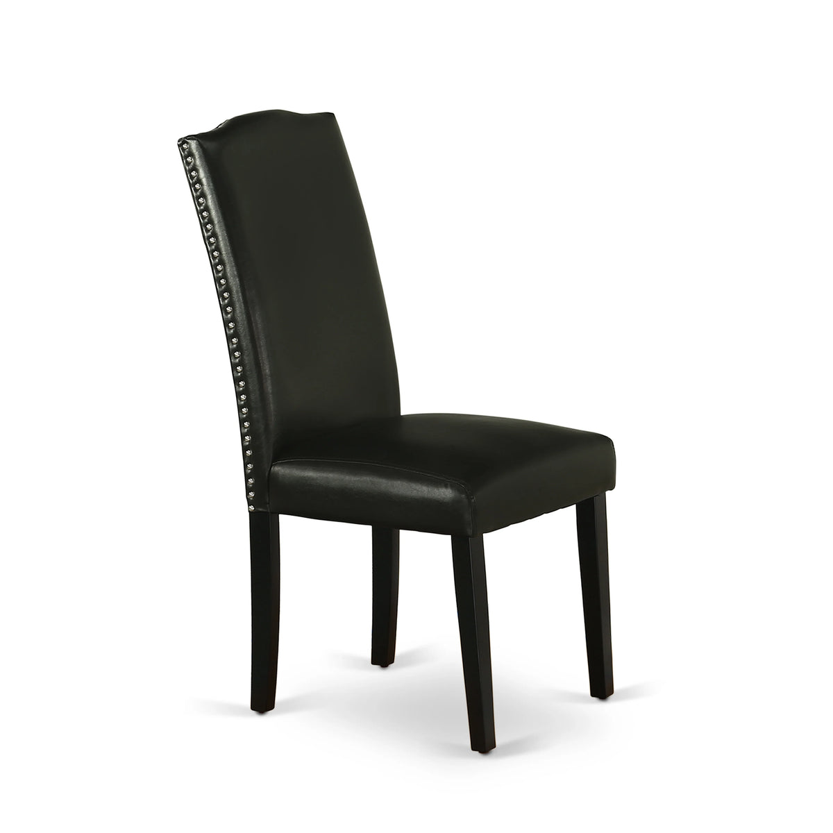 Black Leather Seat 7-piece Wood Dining Set P956314