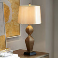 30" Tall Twist Sculptural Modern End Table Lamp Gold Finish S14866