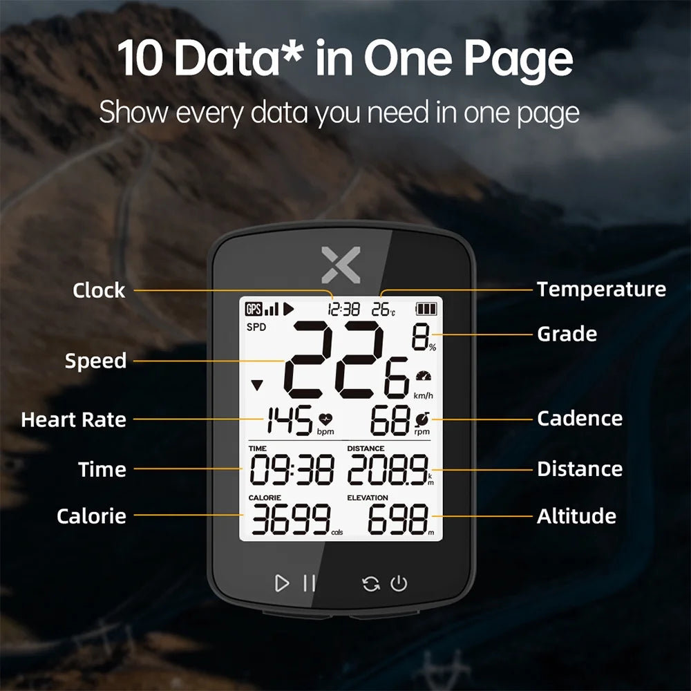 Wireless Waterproof Bike Computer Speedometer T716