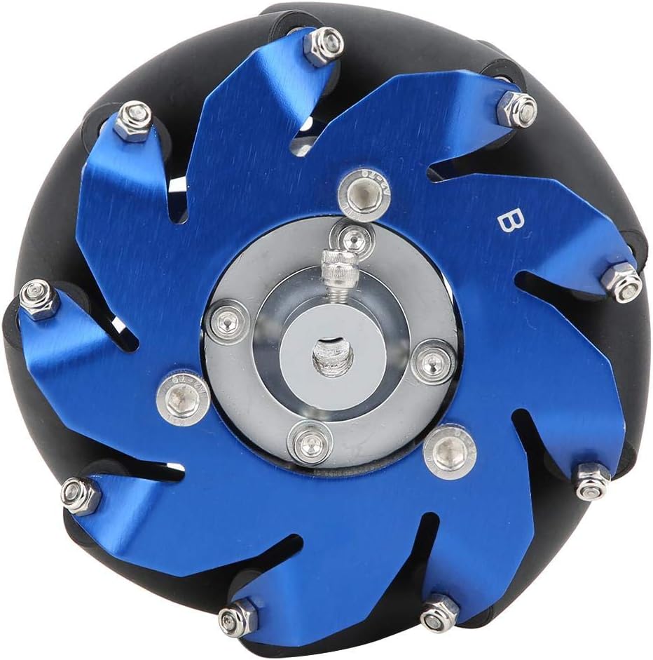 50mm Mecanum Wheel Left Aluminum with TPU Rubber Rollers X121