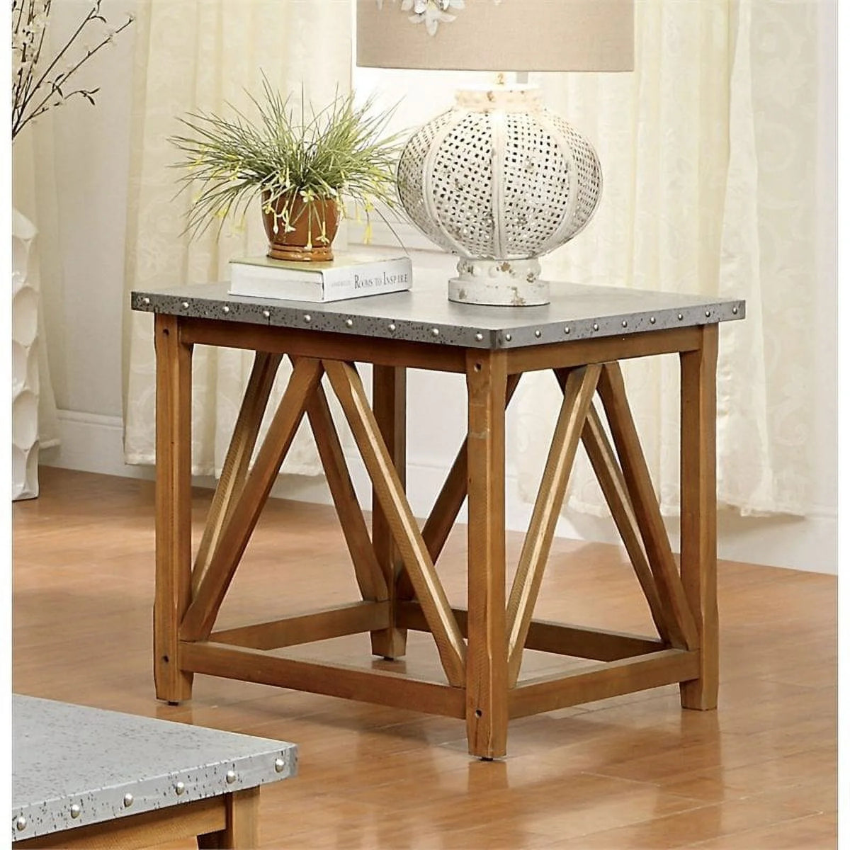 Set of 2 Industrial End Table R63137