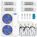 48,000 BTU 4 Zone Ceiling Cassette Ductless Air Conditioner and Heat Pump S94158
