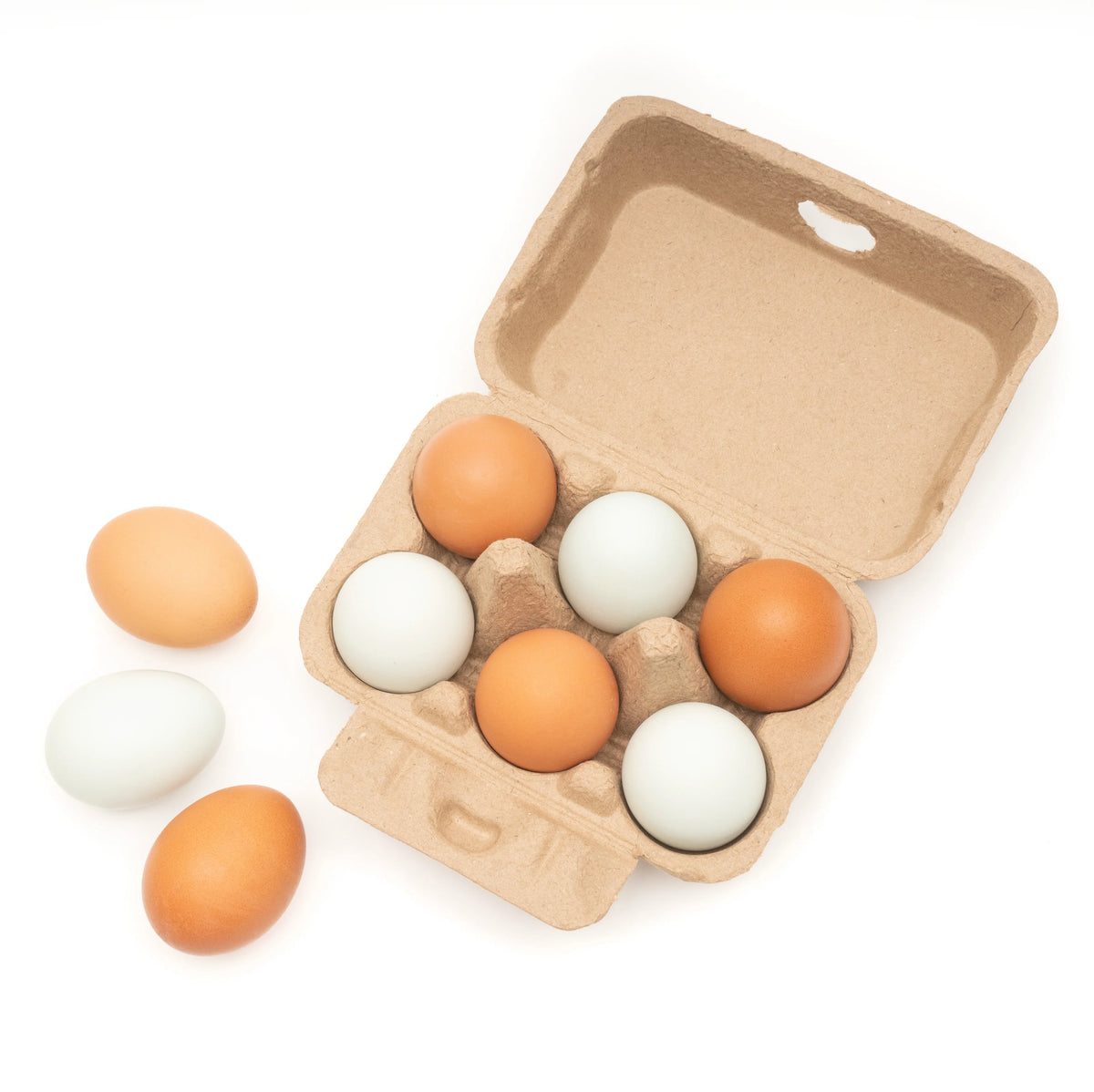 Half Dozen Egg Cartons 30-Pack 2x3 Biodegradable Recycled Pulp N492