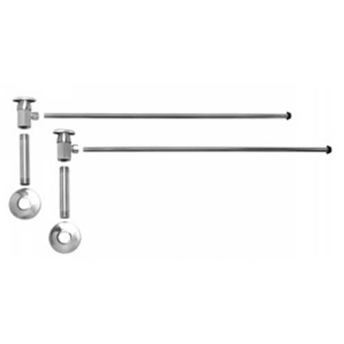 Oval Handle Lav Angle Supply Kit - Polished Chrome X196