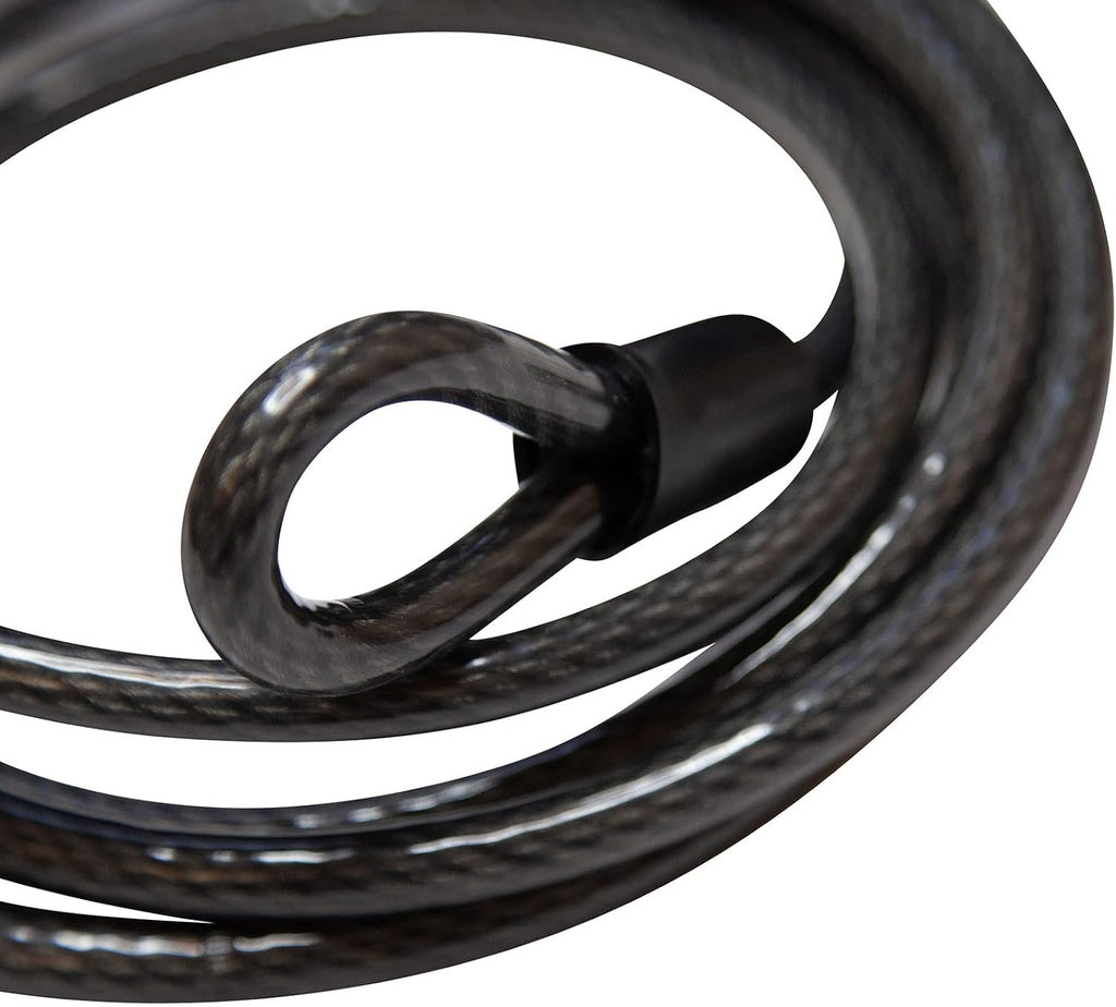 Black Bike Locking Cable and Locking Hitch Combo D6719