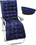 Blue Cotton Chaise Lounge Cushion B55352