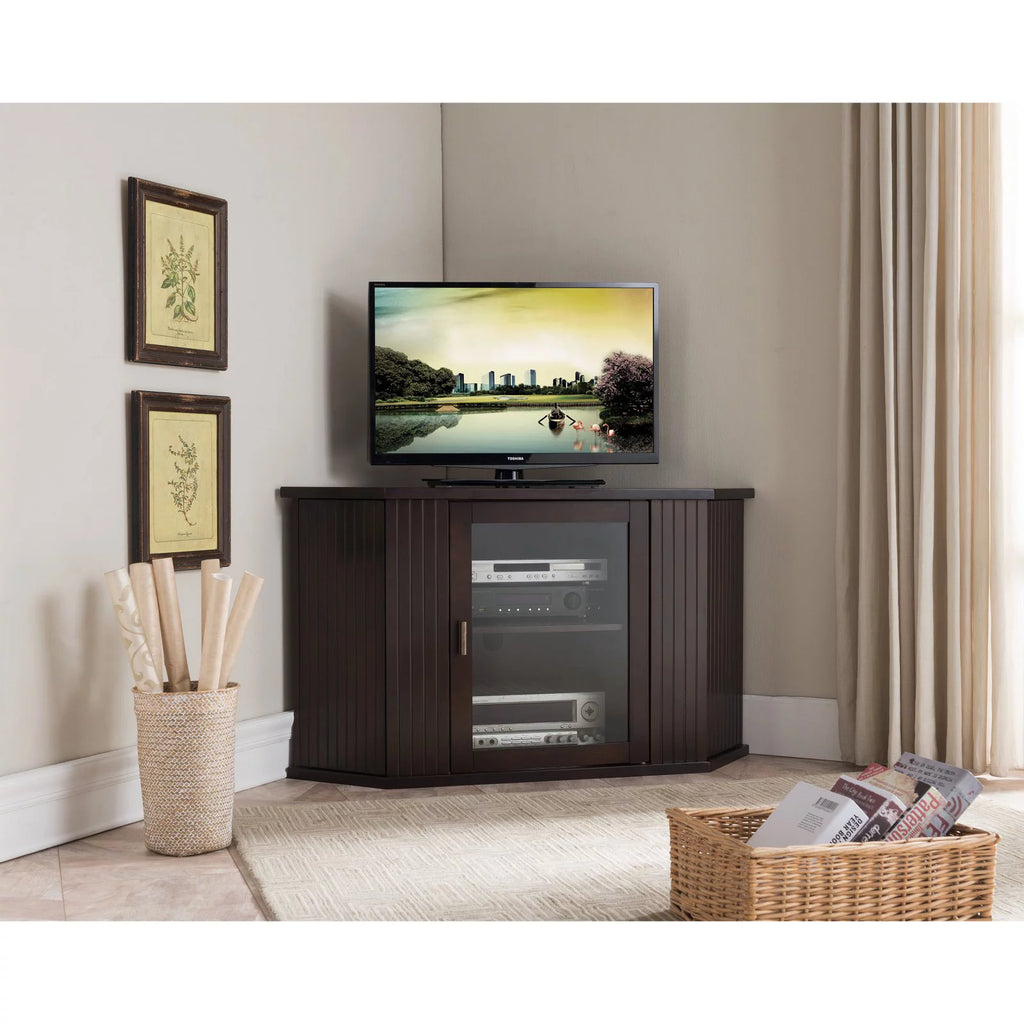 47 in. Wood Corner TV Entertainment Center D21445