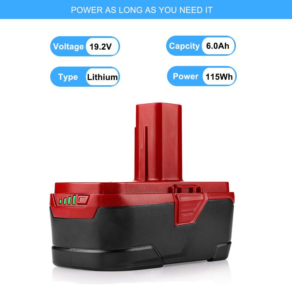 6.0Ah 19.2 Volt Lithium Battery 2Pack N41284