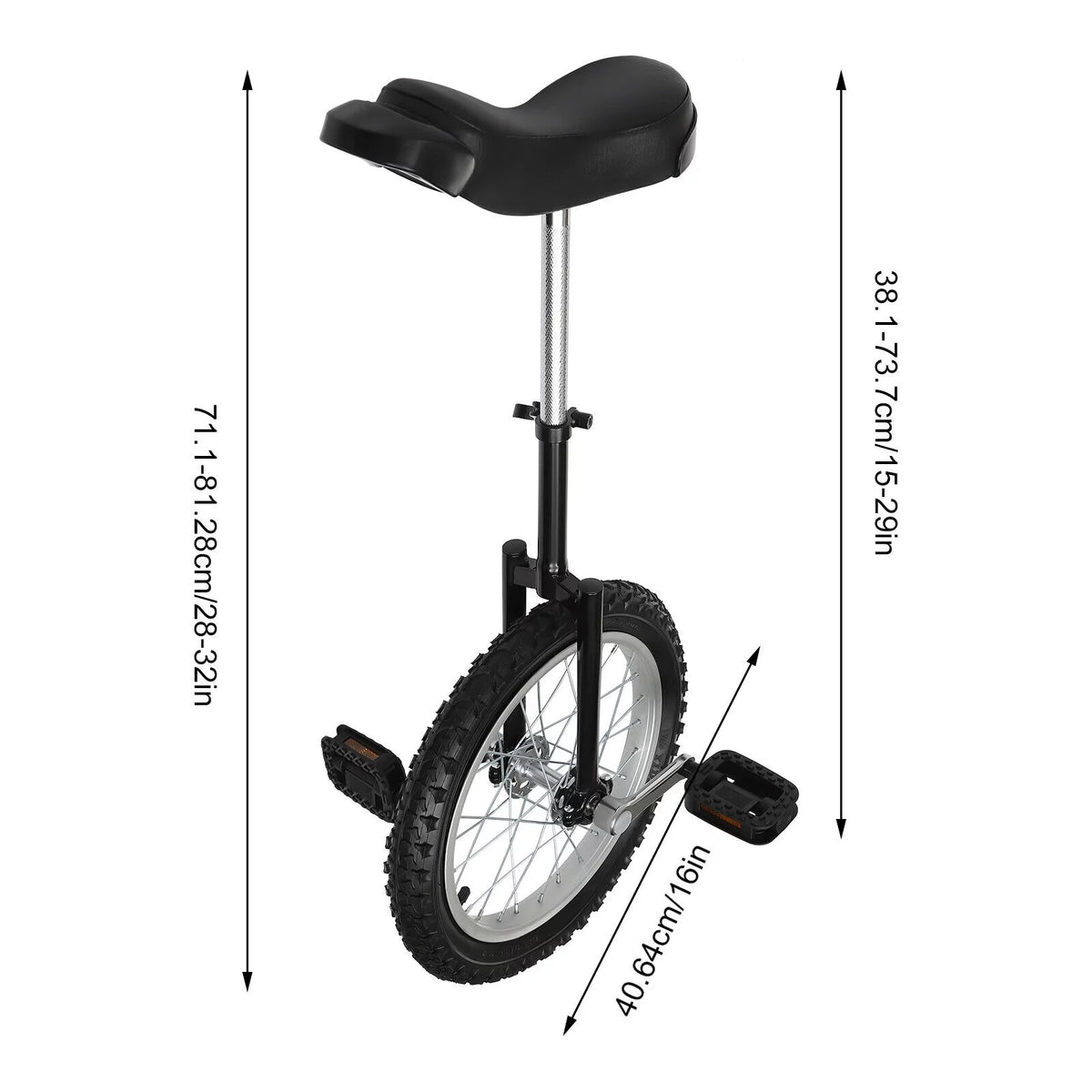 16 Wheel Adjustable Unicycle N4891