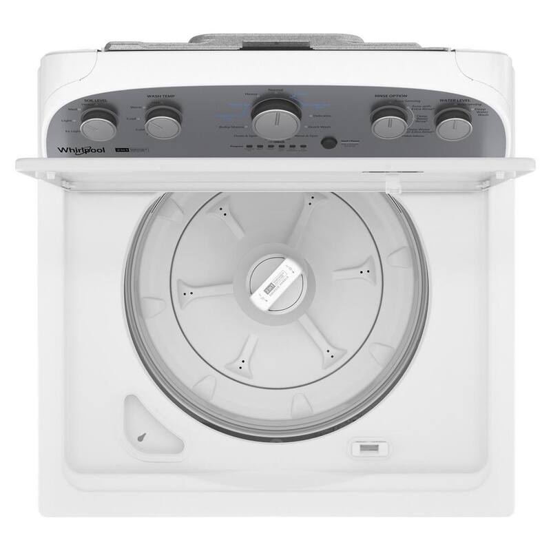 3.8 - 3.9 cu.ft. Top Load Washer in White with Removable Agitator E7685