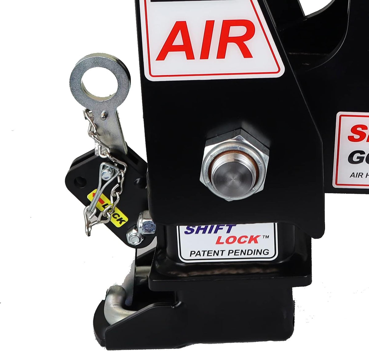 Round 4" Straight Pin 30K SL Gooseneck Air Hitch & Coupler Z8471