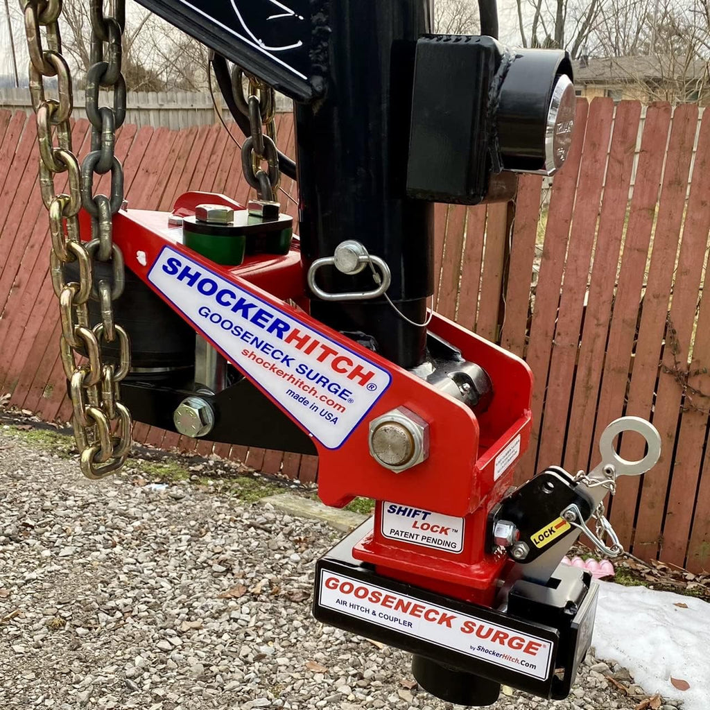 Round 4" Straight Pin 30K SL Gooseneck Air Hitch & Coupler Z8471
