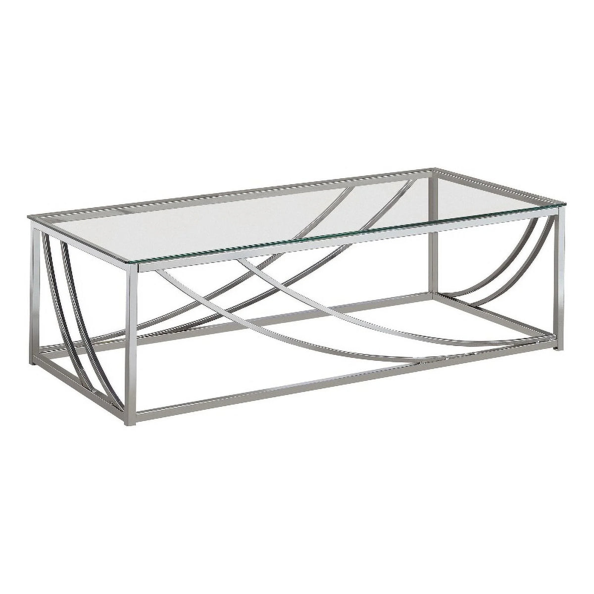 Glass Top Rectangular Coffee Table K215