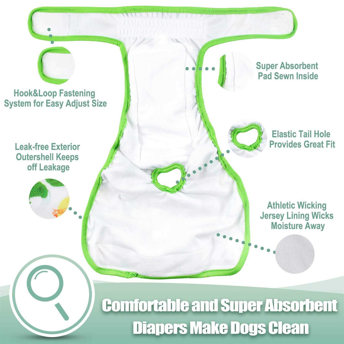 Washable Reusable Dog Diapers P148553