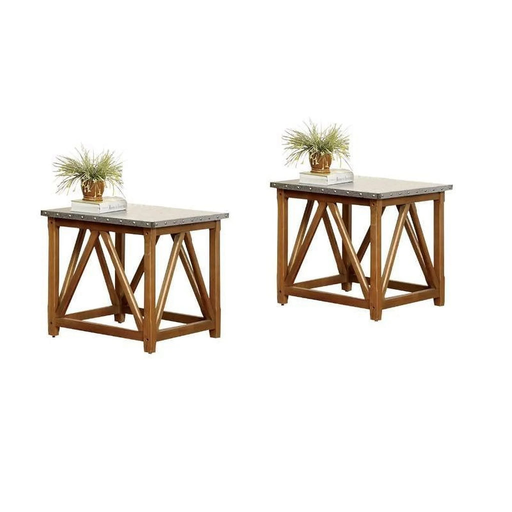 Set of 2 Industrial End Table R63137