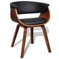 Bent Wood Faux Leather Dining Chair V640294
