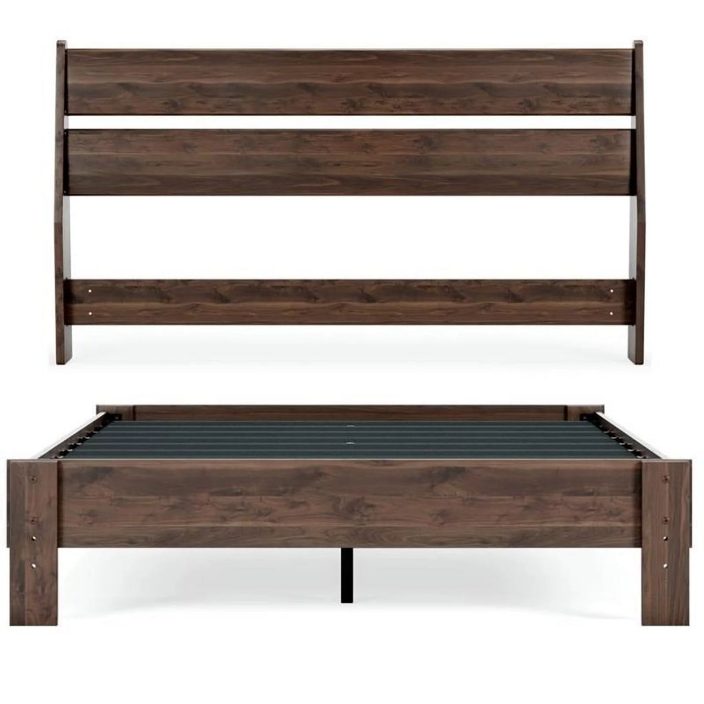 Queen Headboard and Platform Bed B9671