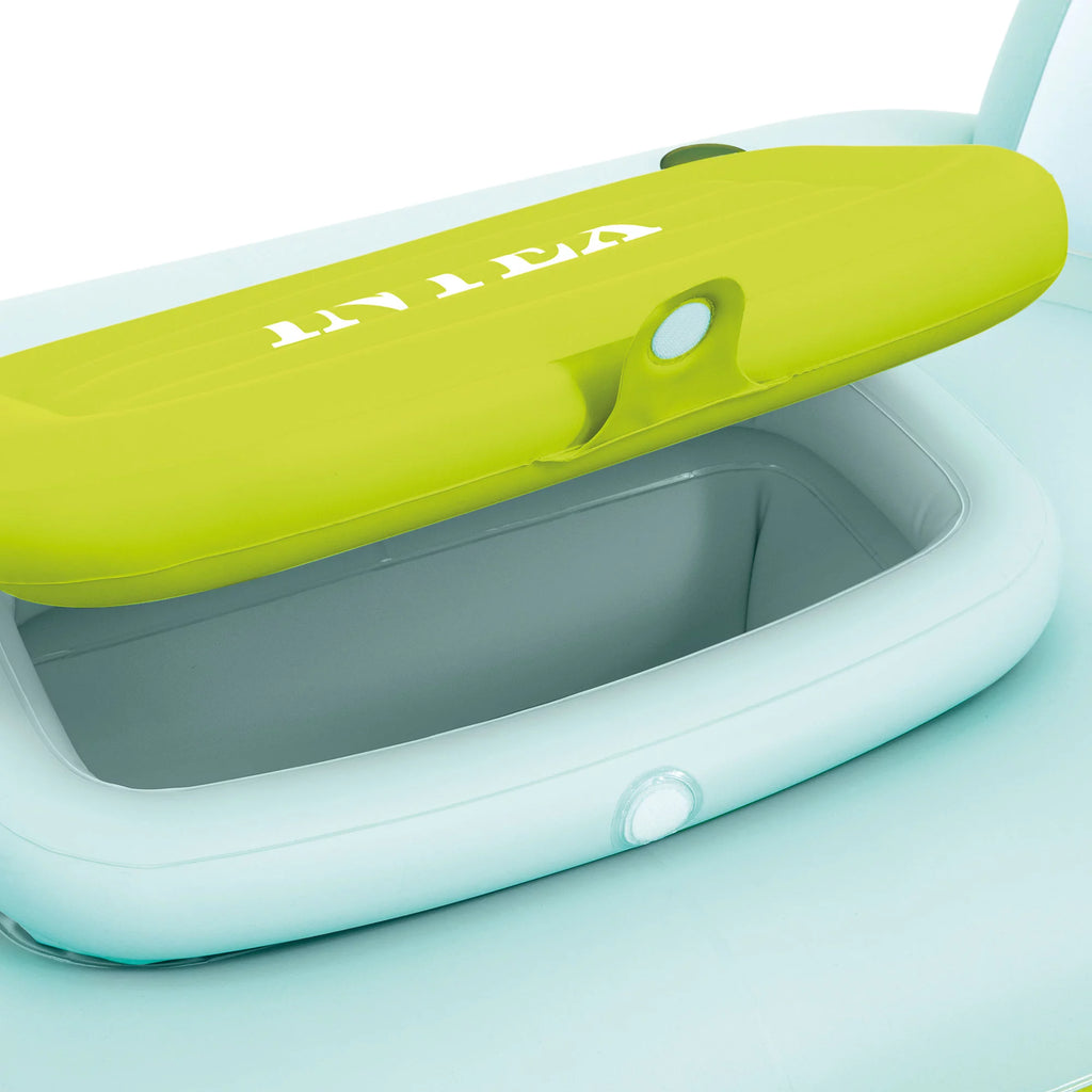 Inflatable Water Lounge with Built In Cooler and Backrests A185704