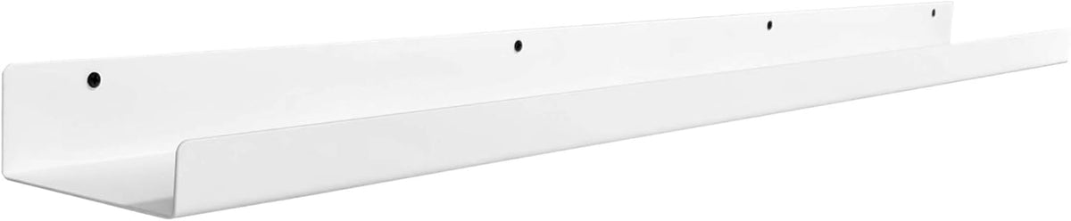 24in White Metal Wall Shelf R47584