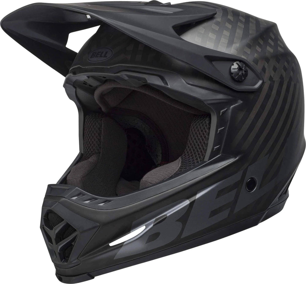 Matte Black/White Full-9 Helmet B678