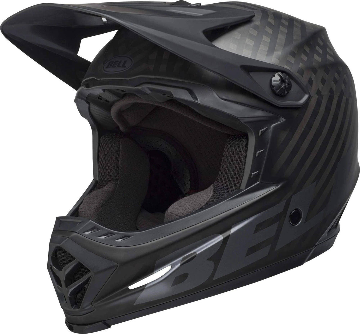 Matte Black/White Full-9 Helmet B678