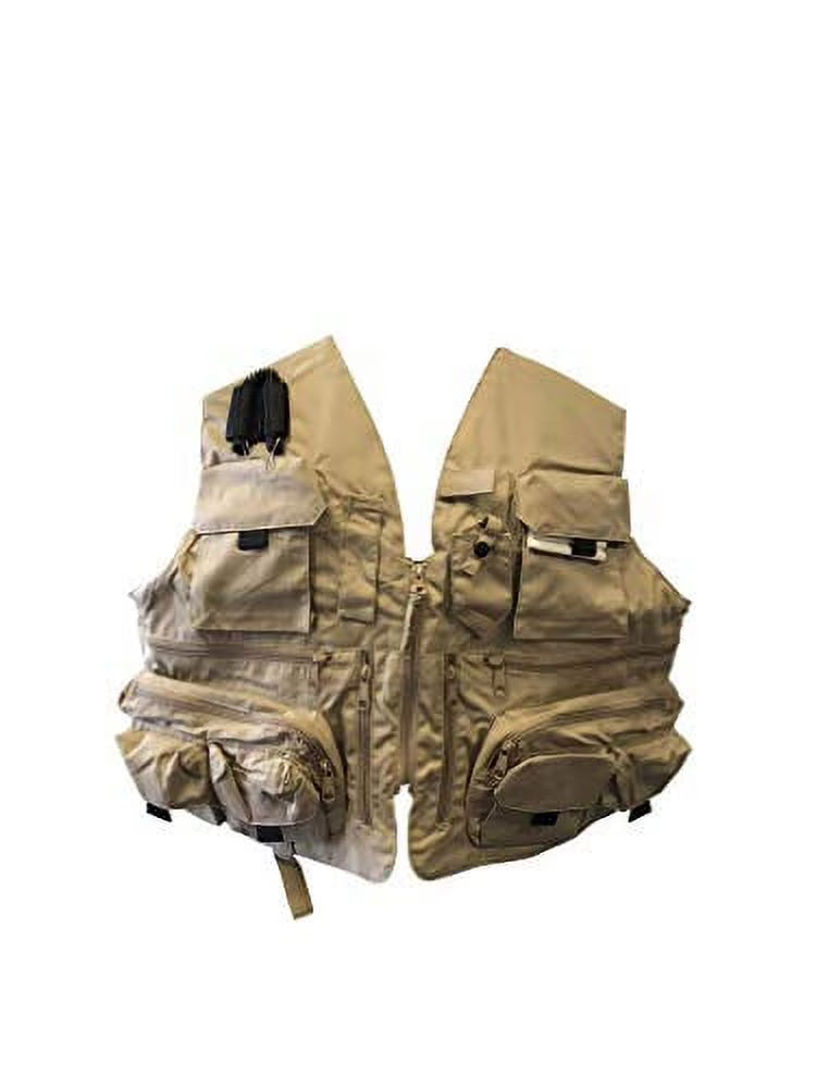 Fishing Gear Vest with 24 Pockets and Neoprene Shoulder A18344
