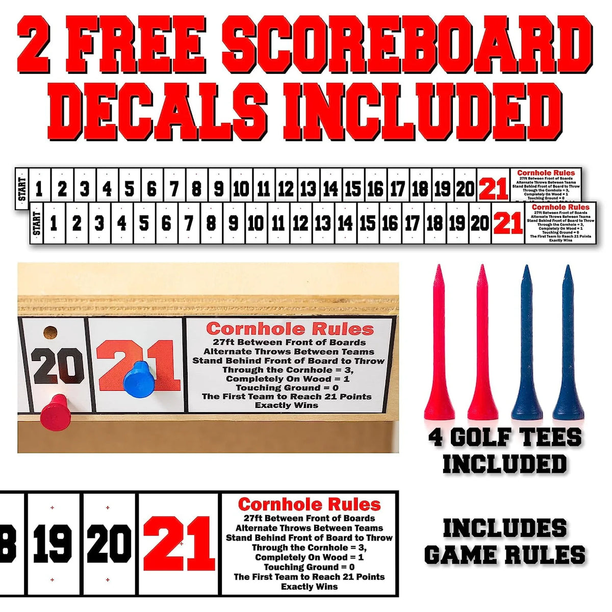 Cornhole Board Wraps and Decals Set of 2 Vinyl N30120