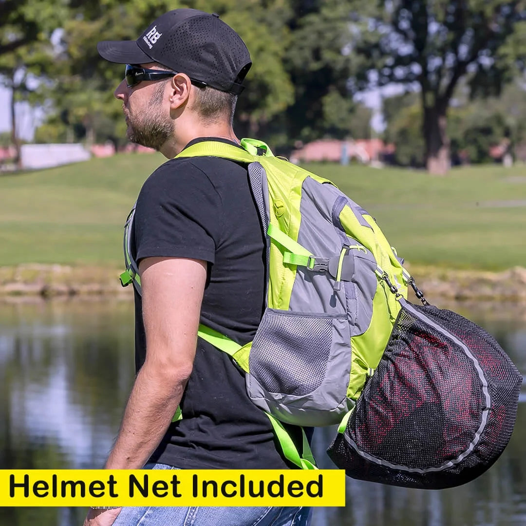 Hi Vis Green Reflective Bike Backpack Q150