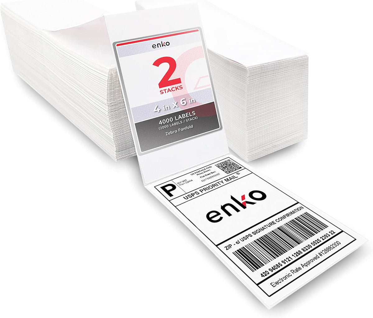 8 Rolls 3600 Labels 4 x 6 Direct Thermal Address Shipping Labels Y607346