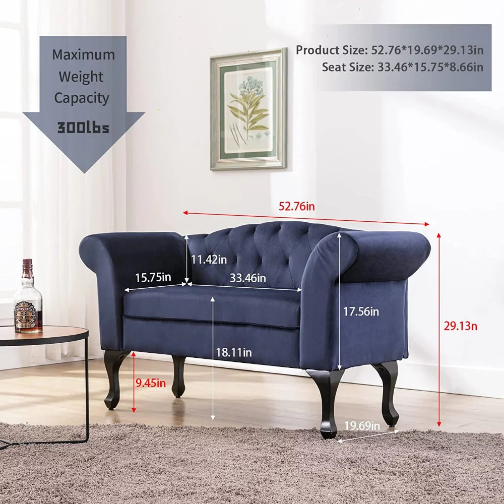 White Small Loveseat Sofa K552456