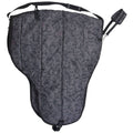Black Leather Western Saddle Carrier P830