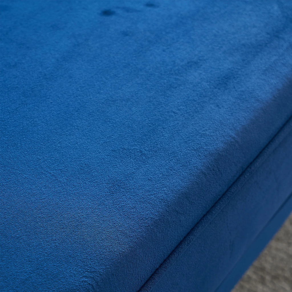 Blue Velvet Sofa 87.4 inch N21685