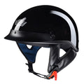 High Gloss Black Motorcycle Half Face Helmet K889229