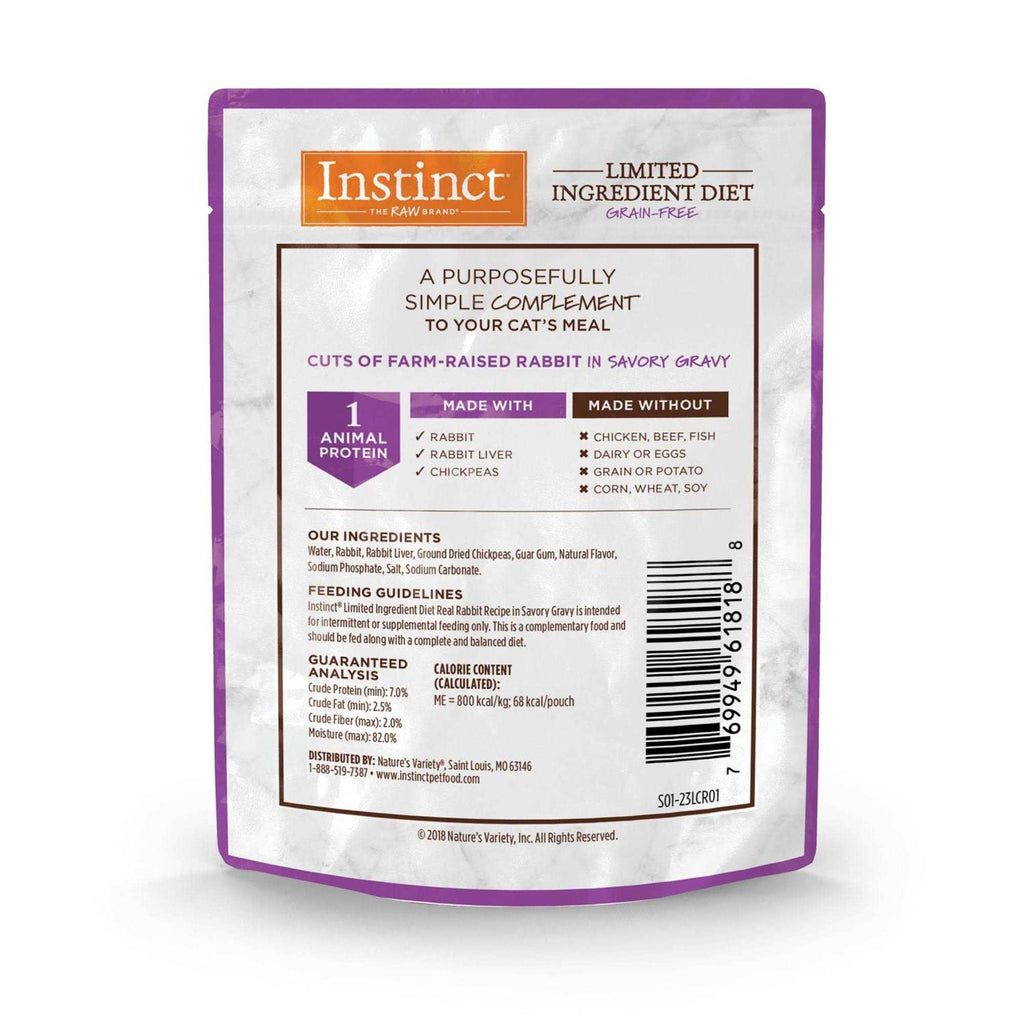 Grain Free Rabbit Recipe Wet Cat Food Pouches X190