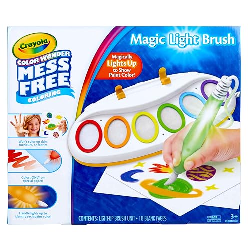 Color Wonder Magic Light Brush Mess Free Painting Station E8007