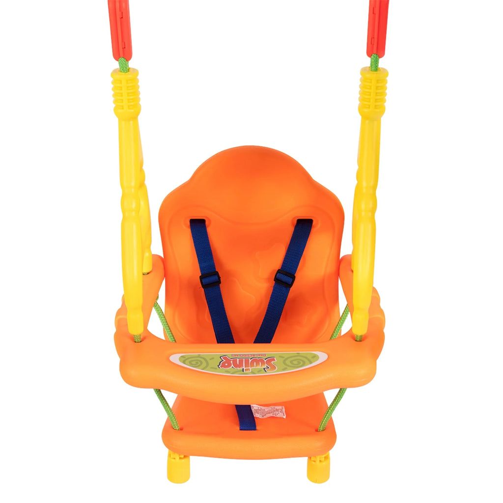 Toddler Swing Set with High Back Seat and Handrails Z690093