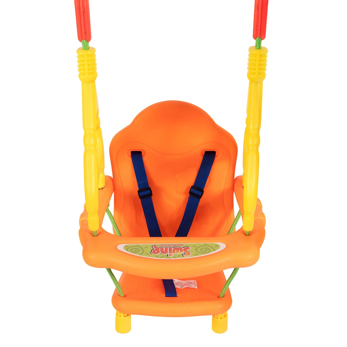 Toddler Swing Set with High Back Seat and Handrails Z690093