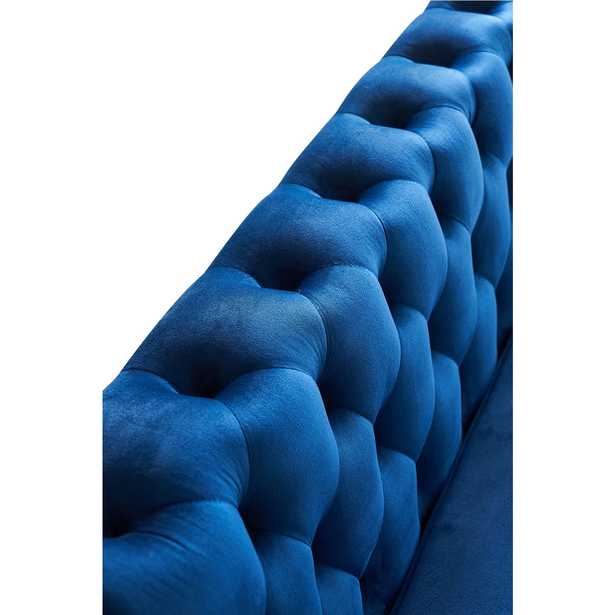 Blue Velvet Sofa 87.4 inch N21685