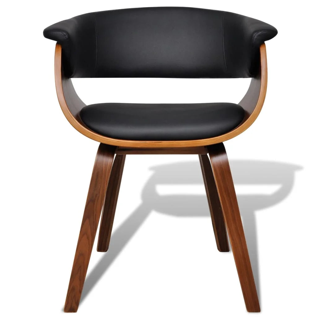 Bent Wood Faux Leather Dining Chair V640294